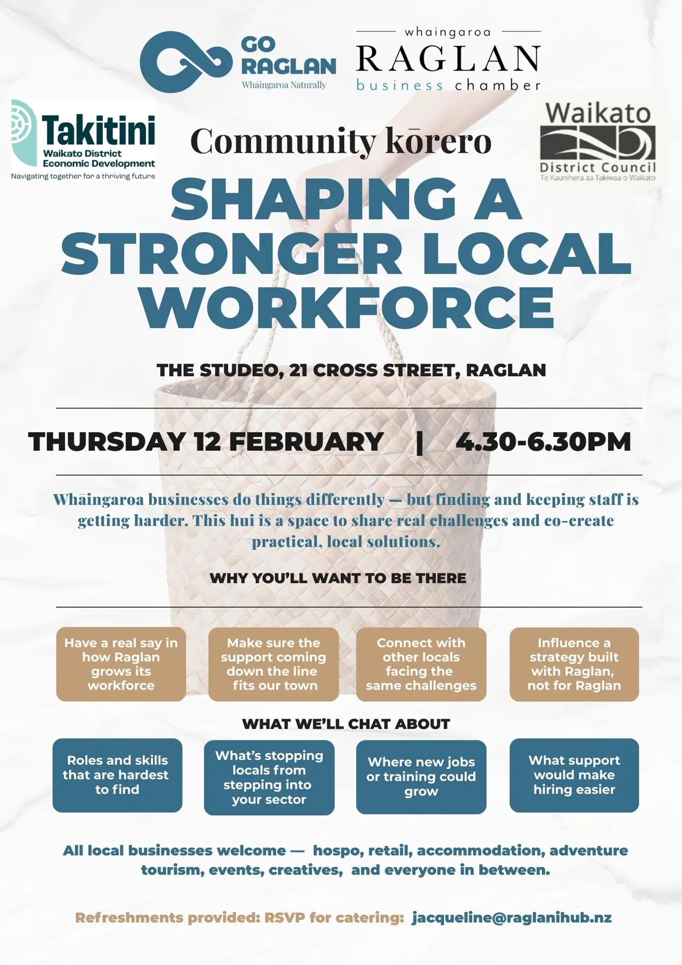 a poster for a community conference