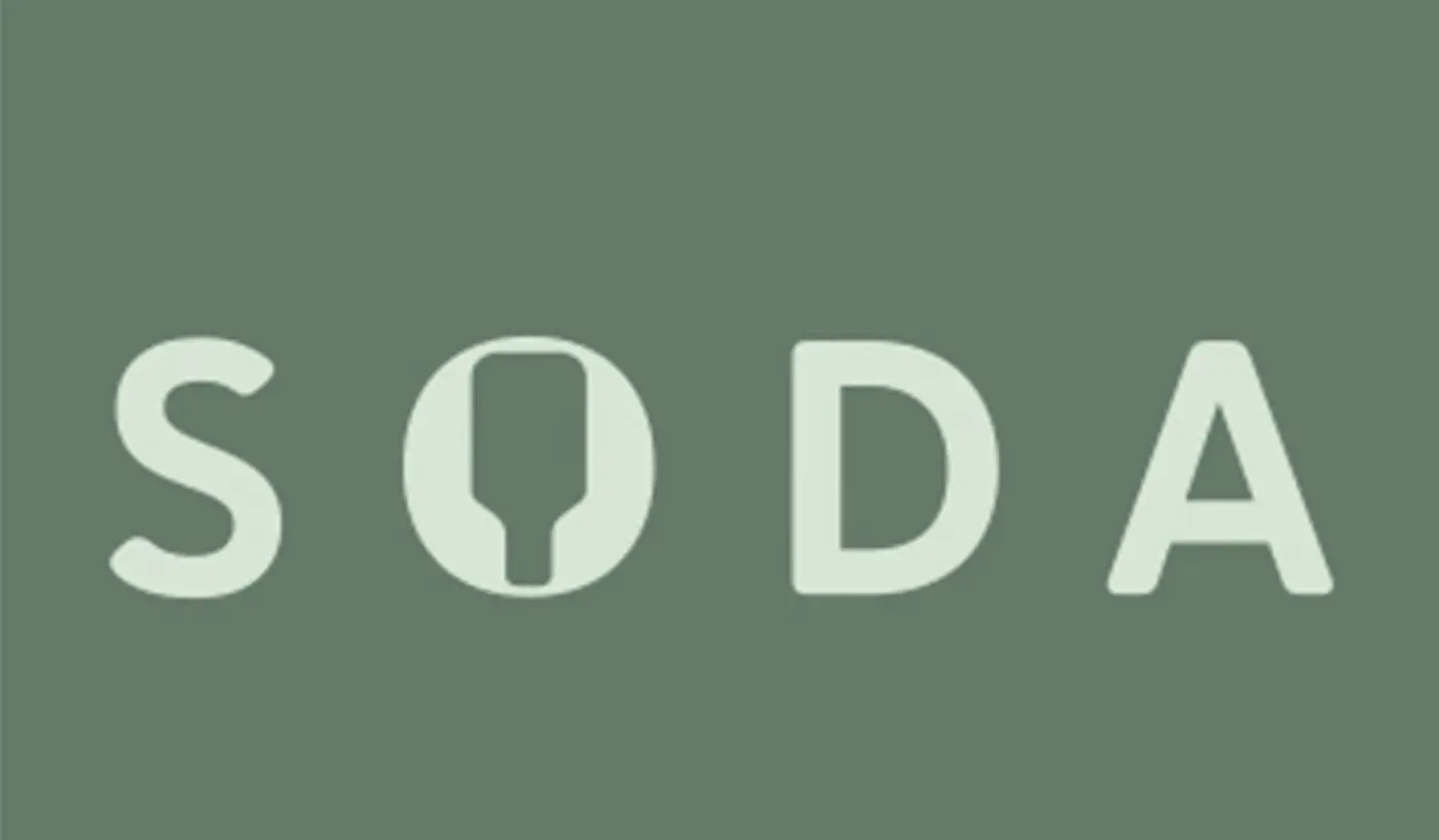 a green and white logo