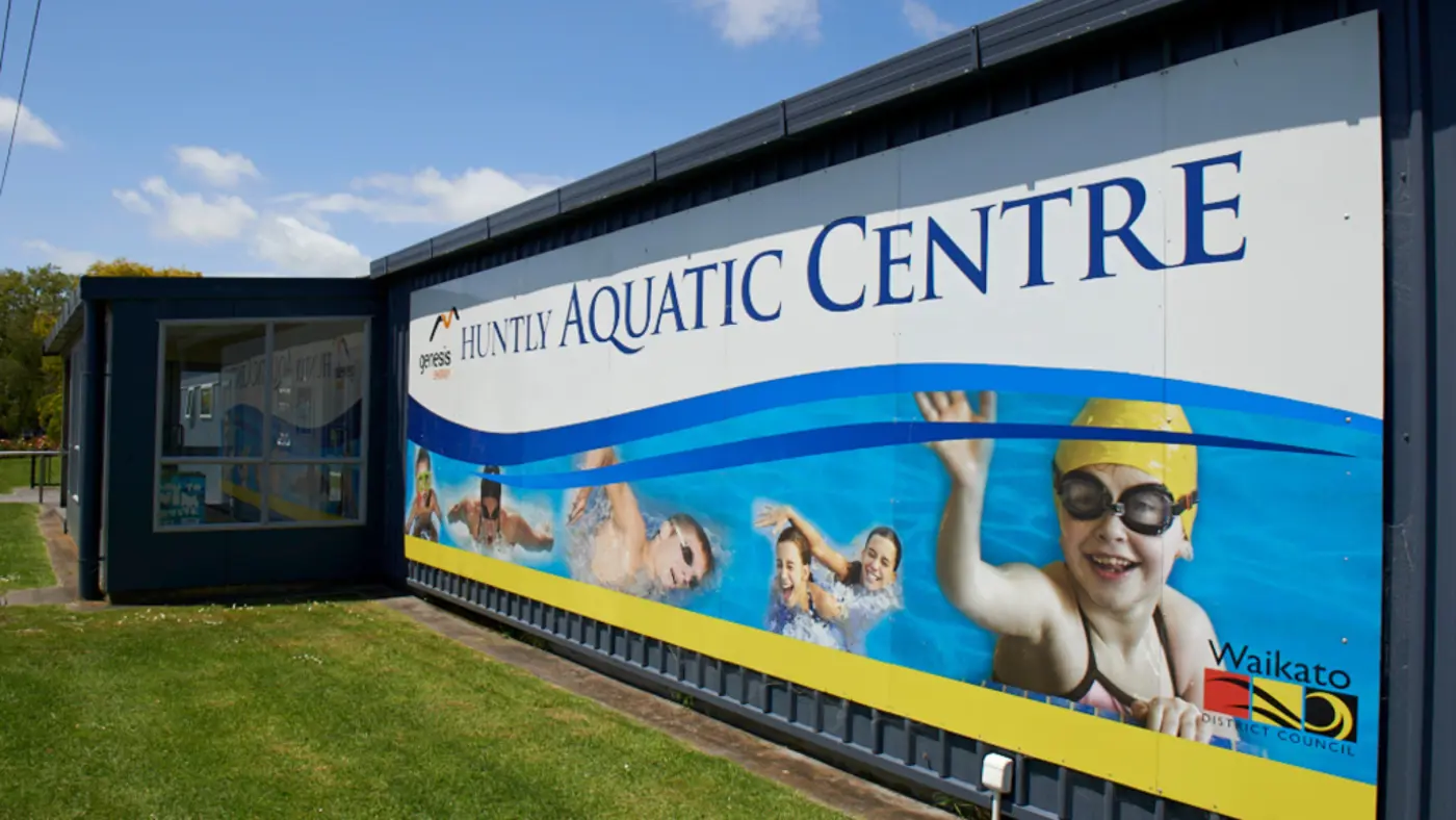 a sign on the side of a building