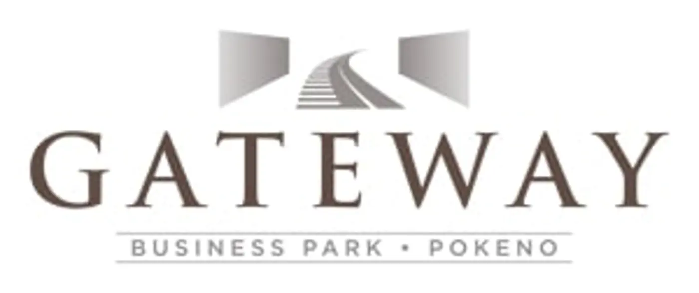 a white and black logo