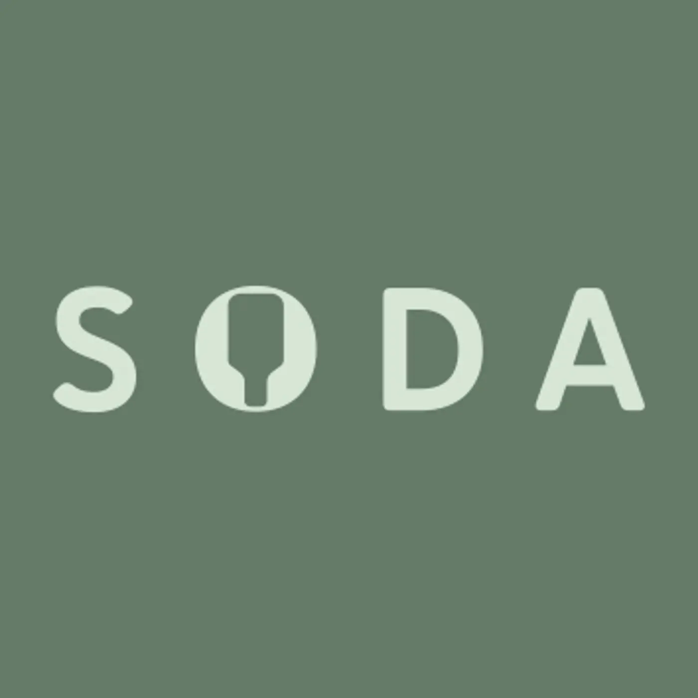 a logo with a white and grey background