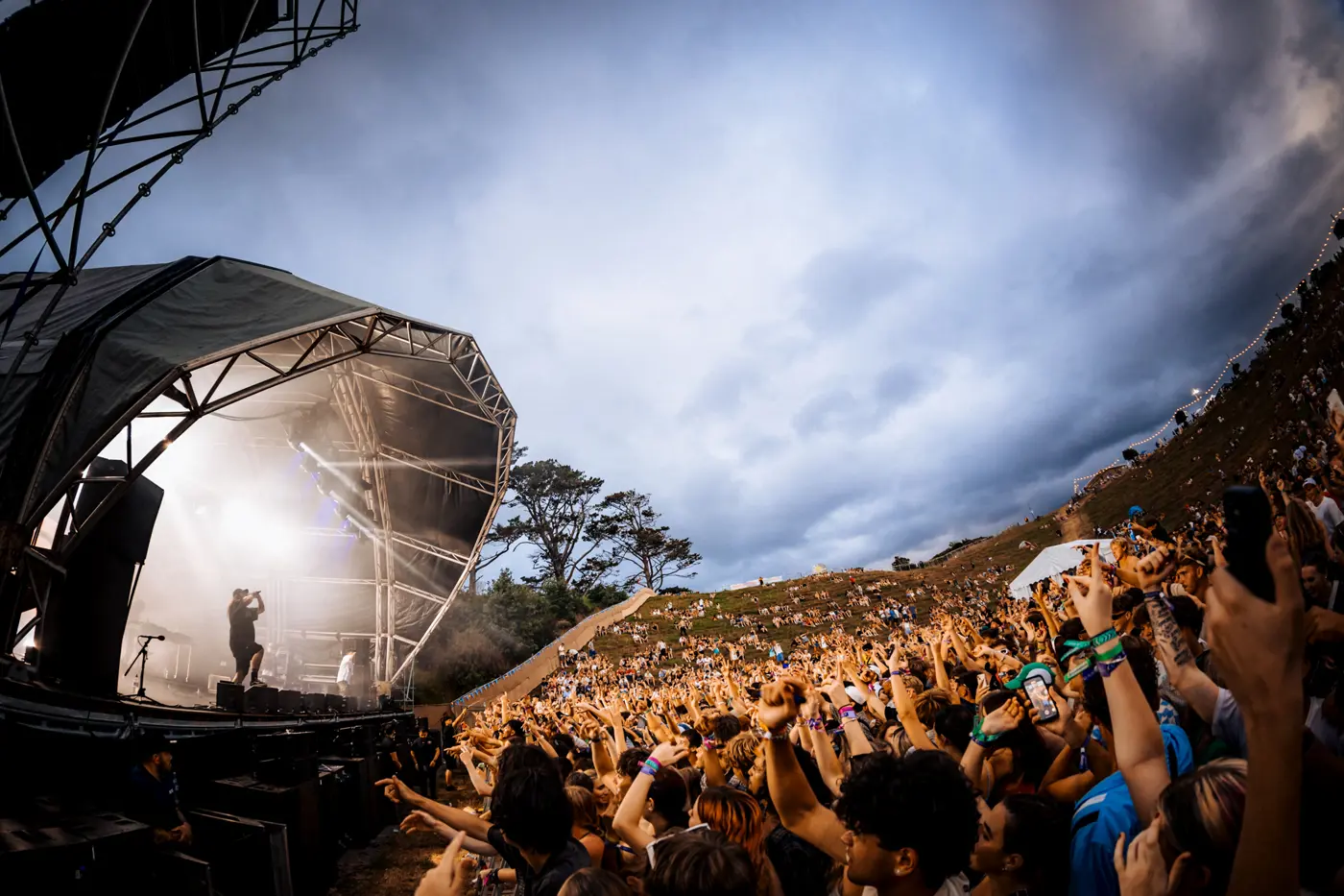 a crowd of people at a concert