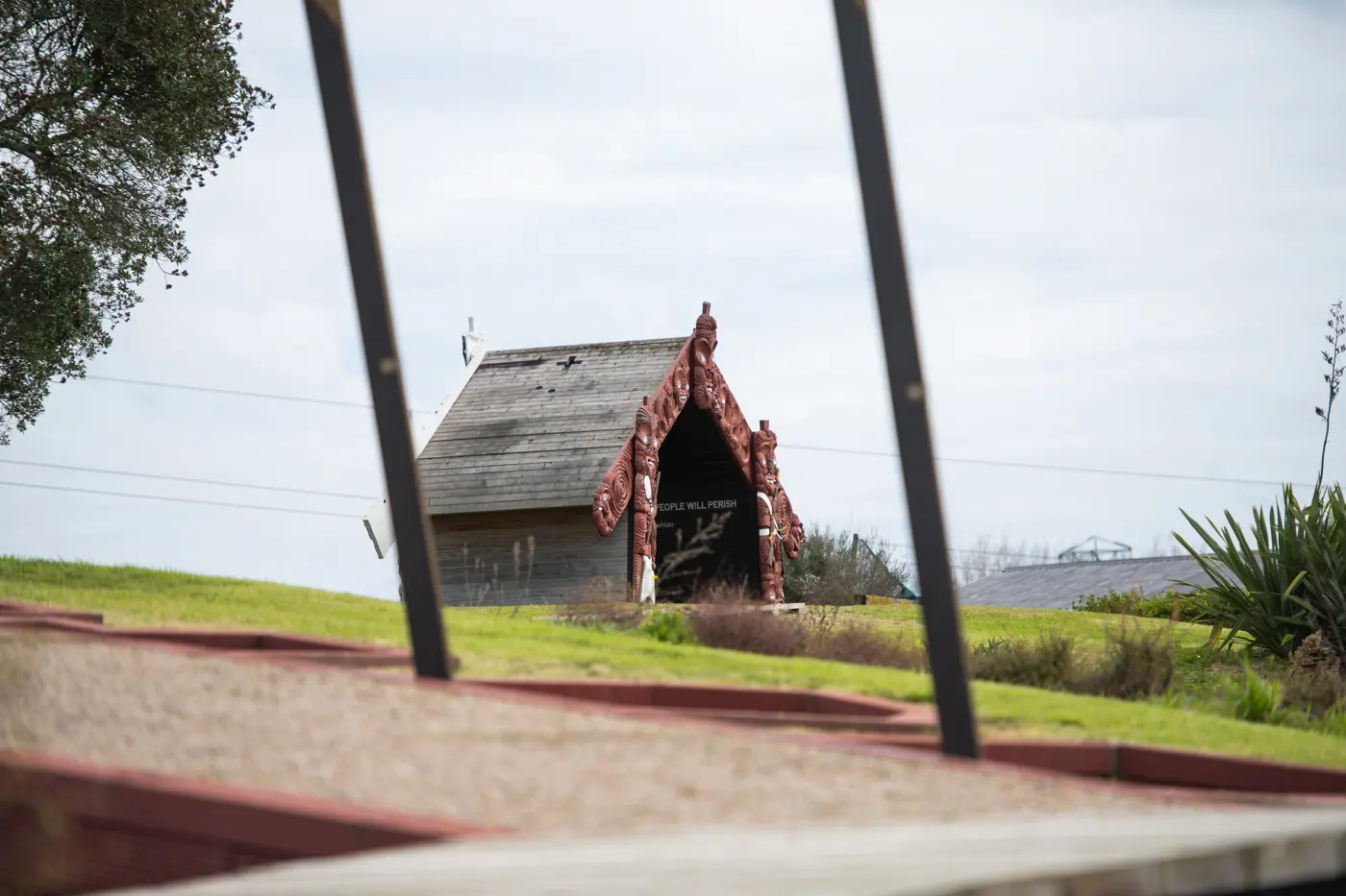 a building with a roof